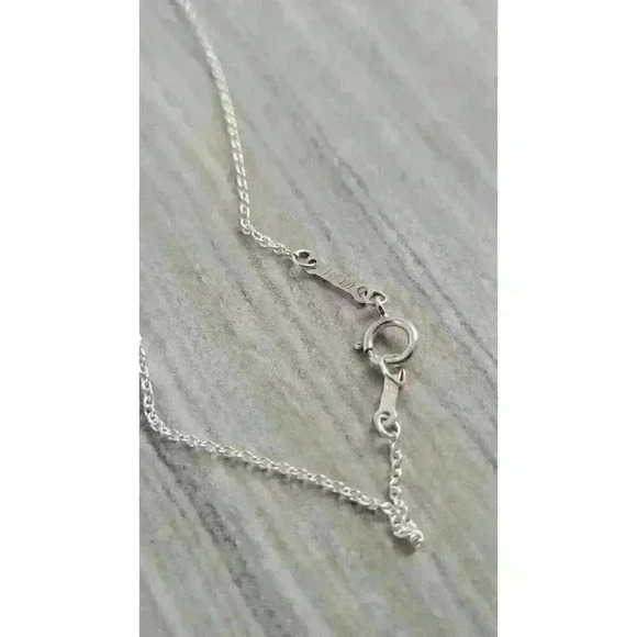 Tiffany & Co Sterling Silver Elsa Peretti Round Pendant Necklace 24mm - Picture 8 of 11